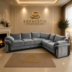 Dino Plush Velvet Modern Sofa Set