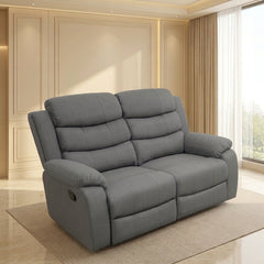 Sorrento Fabric Recliner Sofa Grey Set