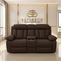 Vancouver Leather Recliner Sofa Brown Set