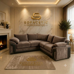 Dino Plush Velvet Modern Sofa Set